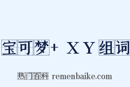 宝可梦+XY组词是什么意思的图片